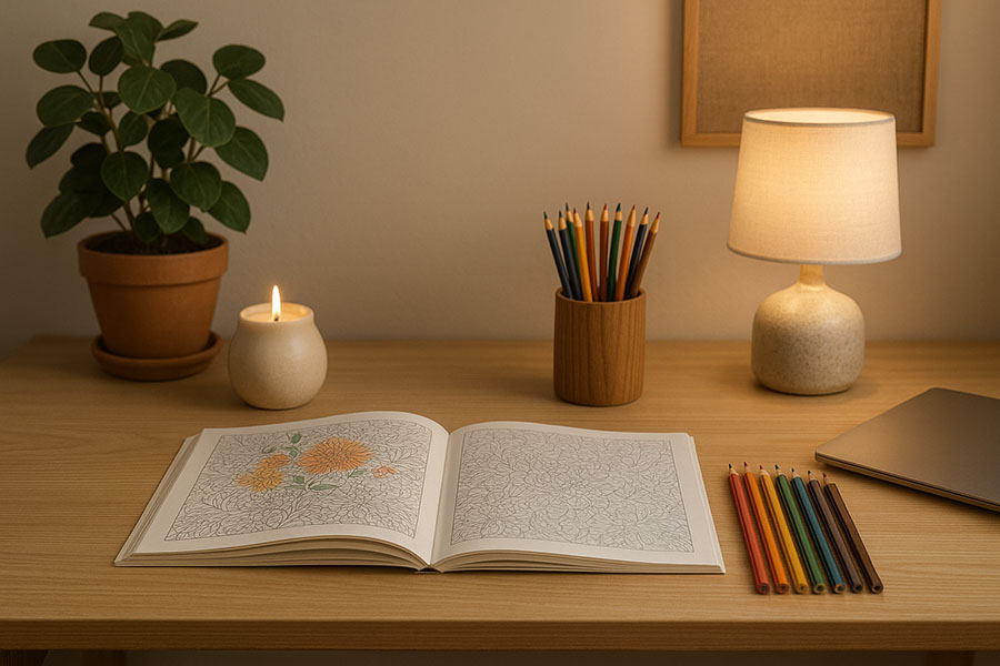 How to Build a Relaxing Coloring Routine at Home